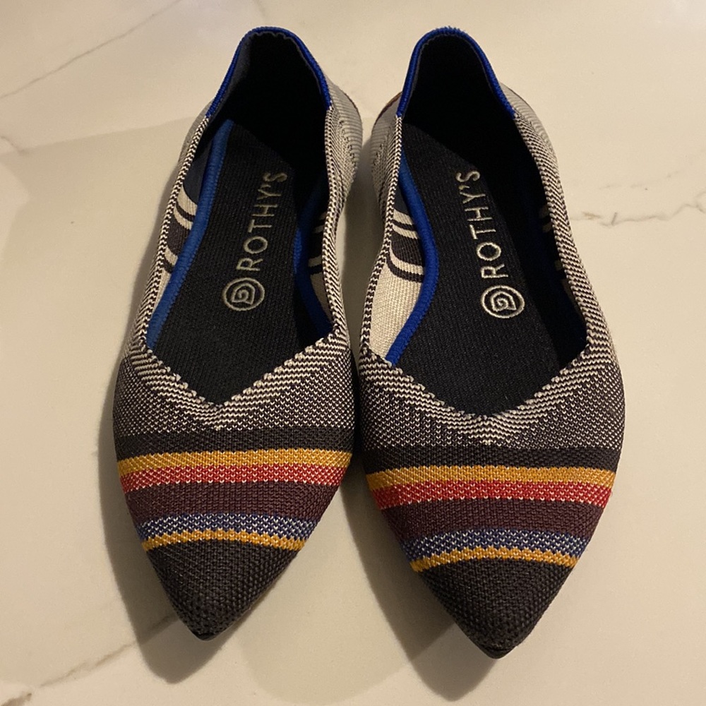 Rothy's Size 8 Retired Inverse Stripe - image 2